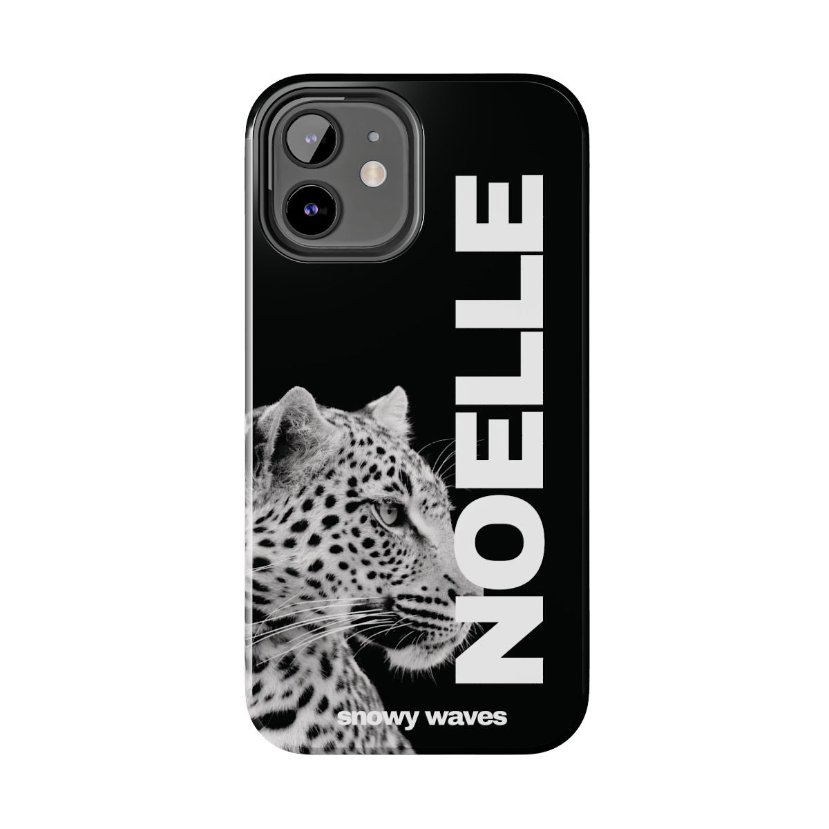 Custom Black And White Leopard Phone Case