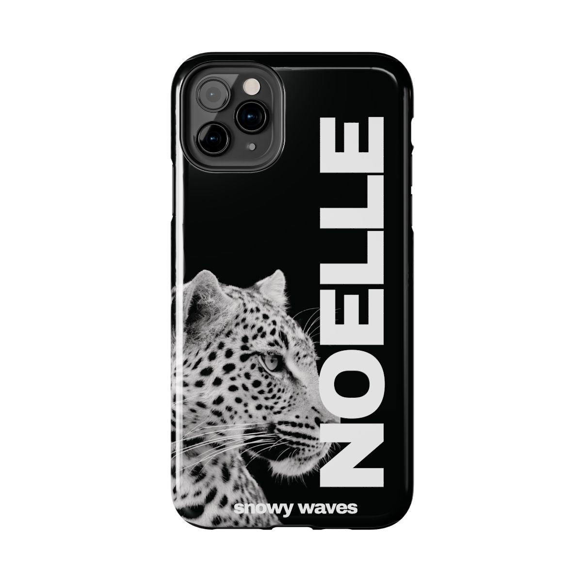 Custom Black And White Leopard Phone Case