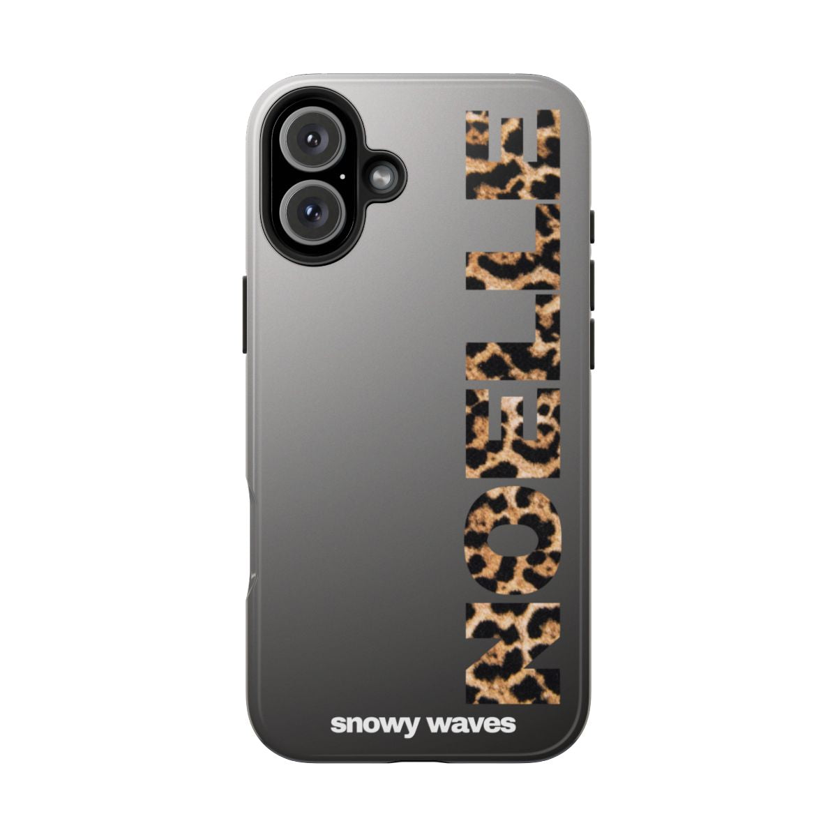 Custom Leopard Name Phone Case