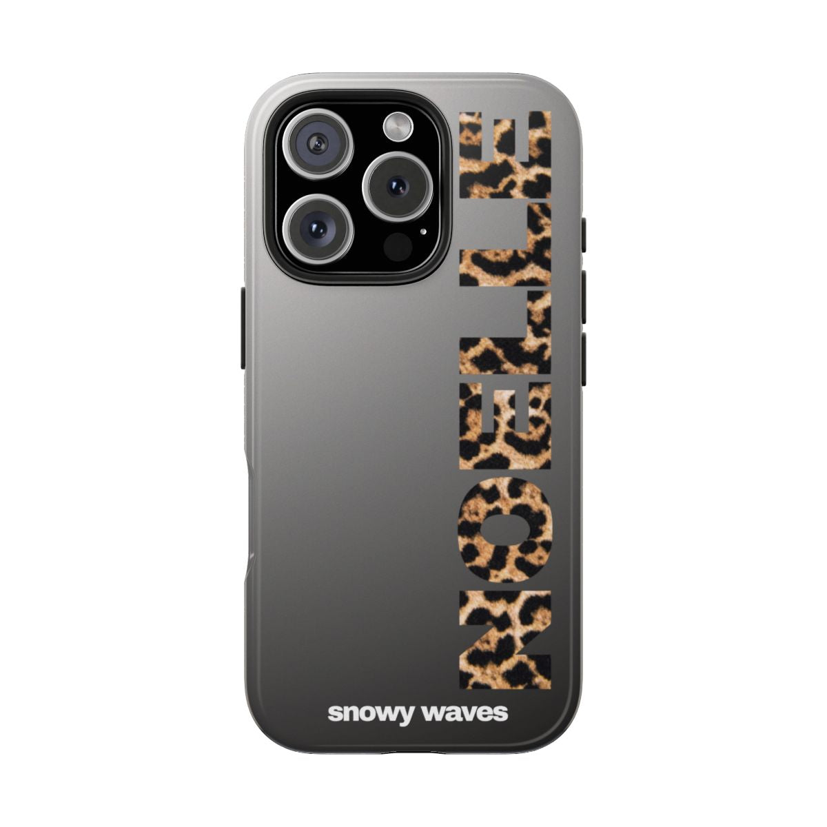 Custom Leopard Name Phone Case