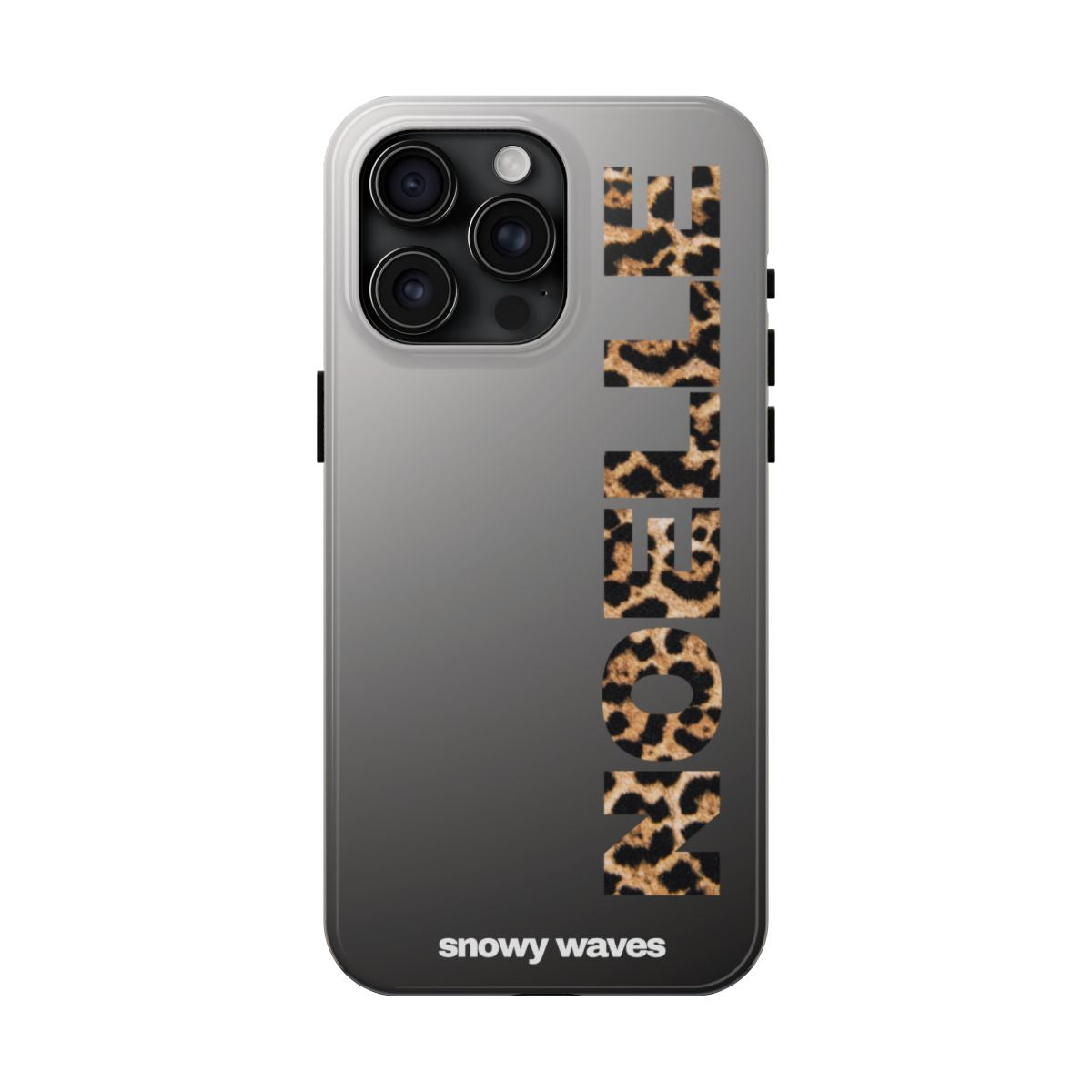Custom Leopard Name Phone Case
