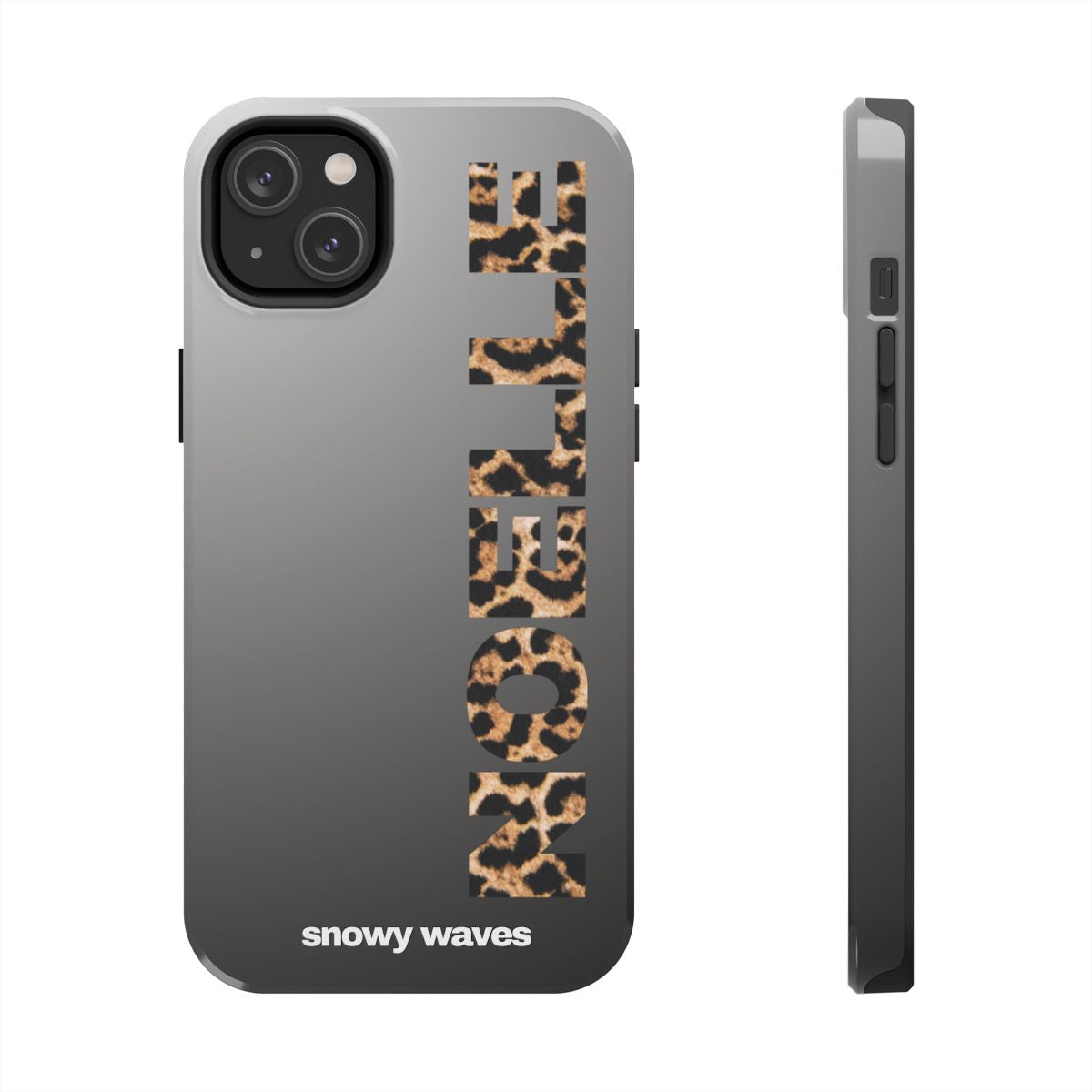 Custom Leopard Name Phone Case