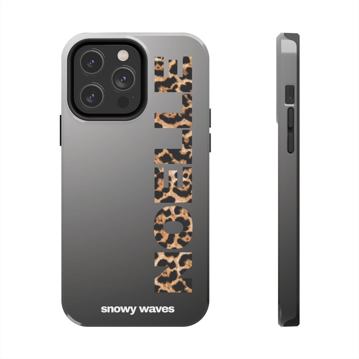 Custom Leopard Name Phone Case
