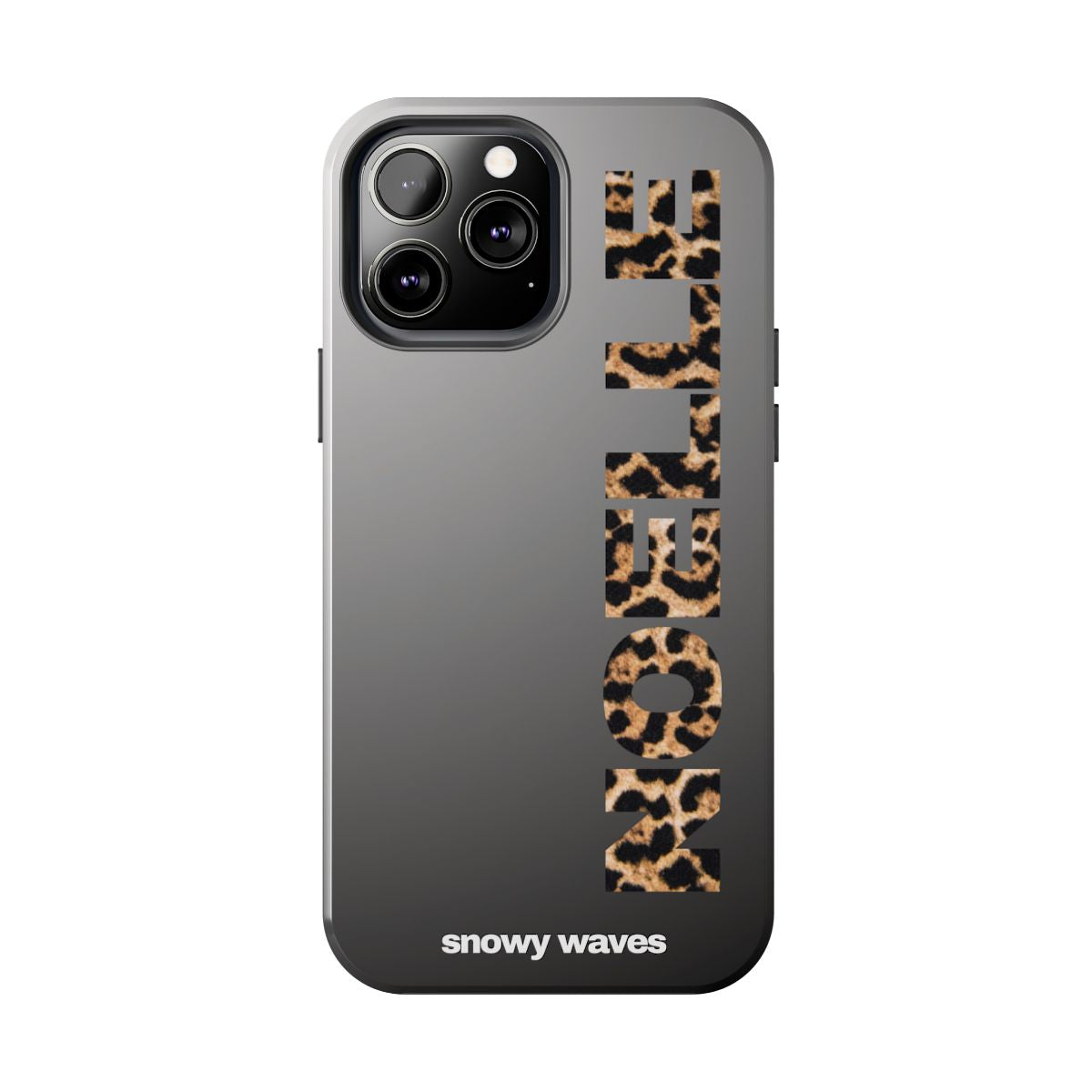 Custom Leopard Name Phone Case