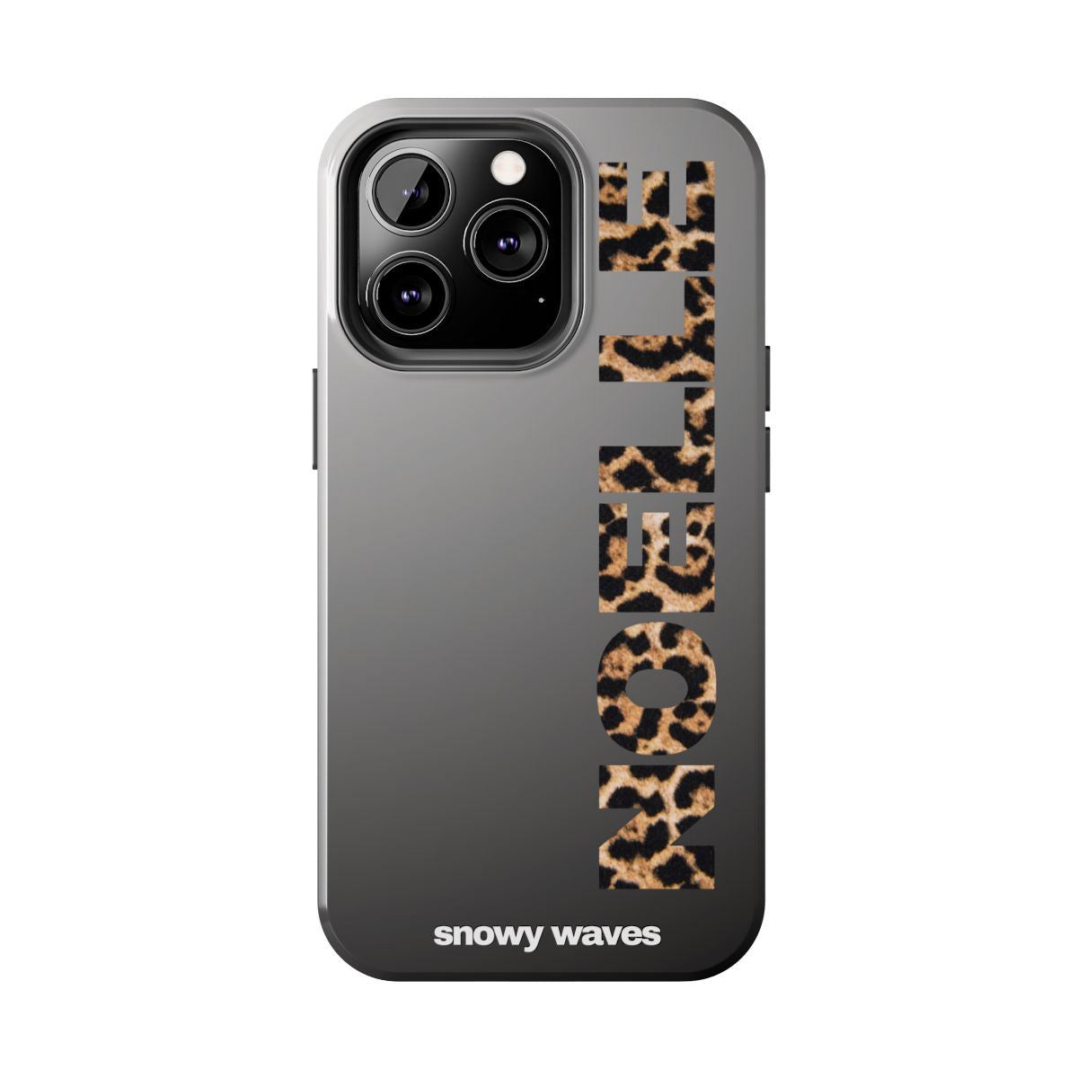 Custom Leopard Name Phone Case