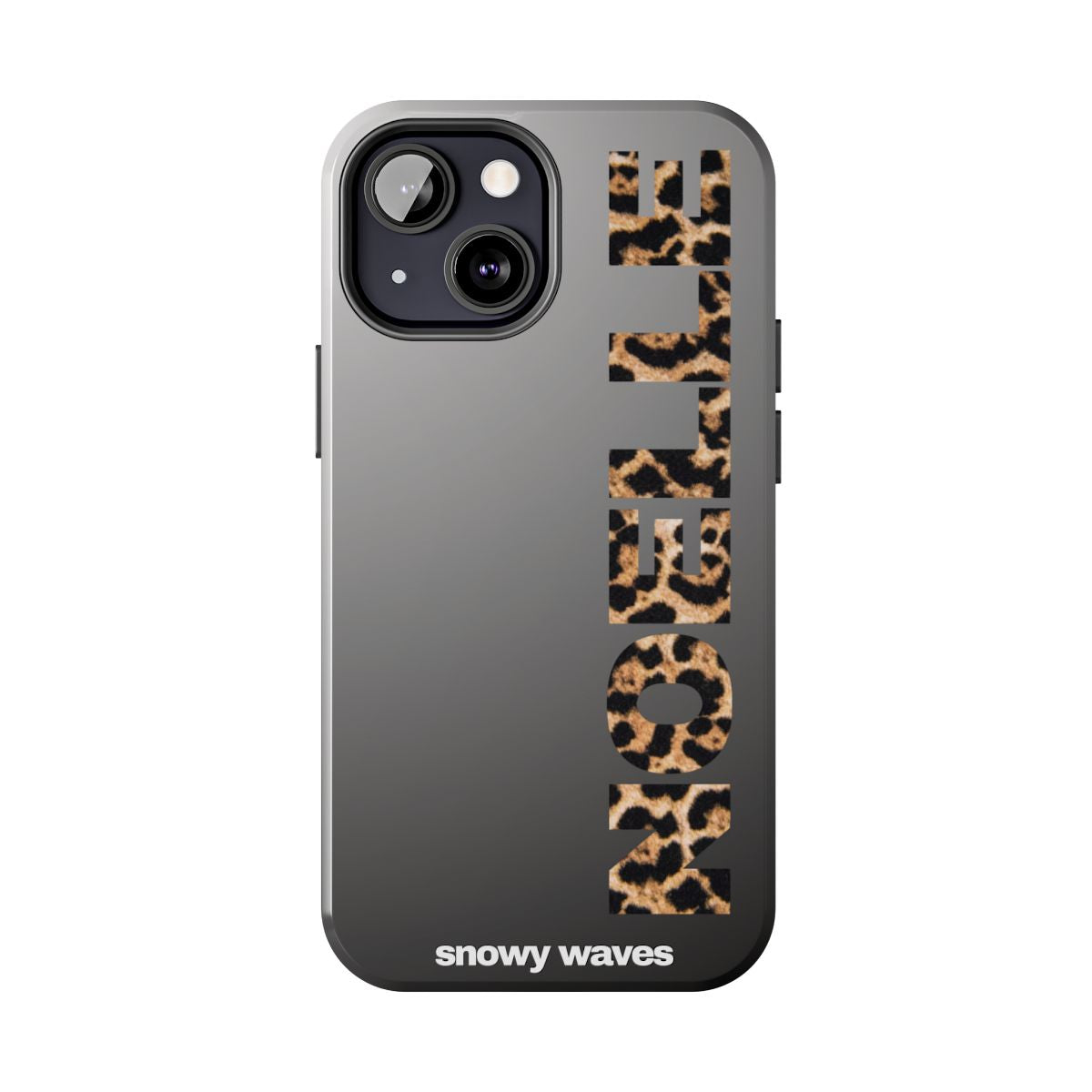 Custom Leopard Name Phone Case