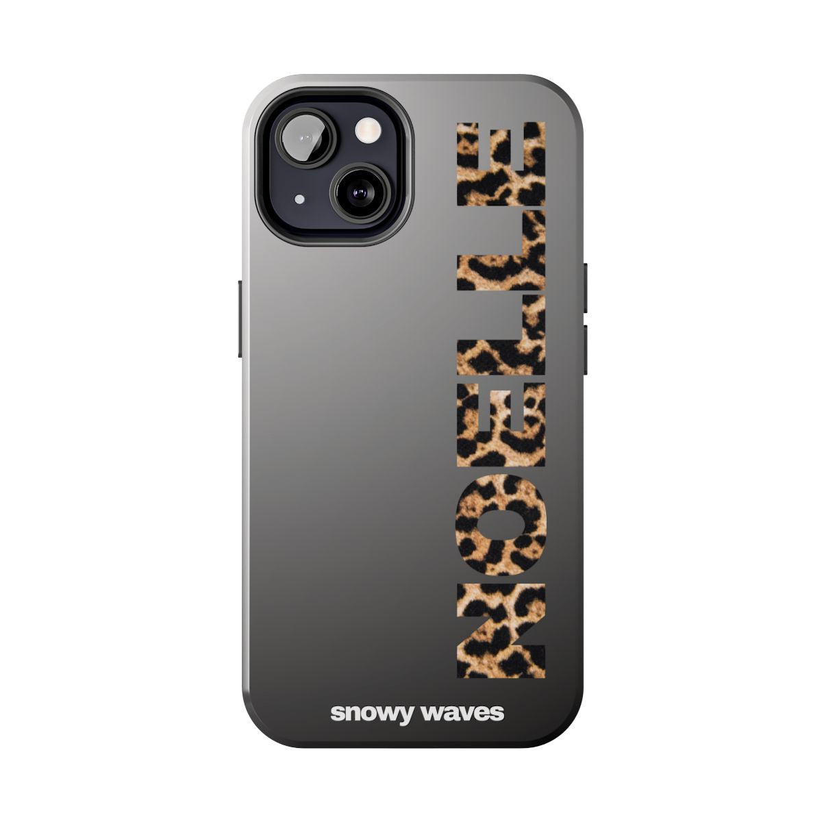Custom Leopard Name Phone Case