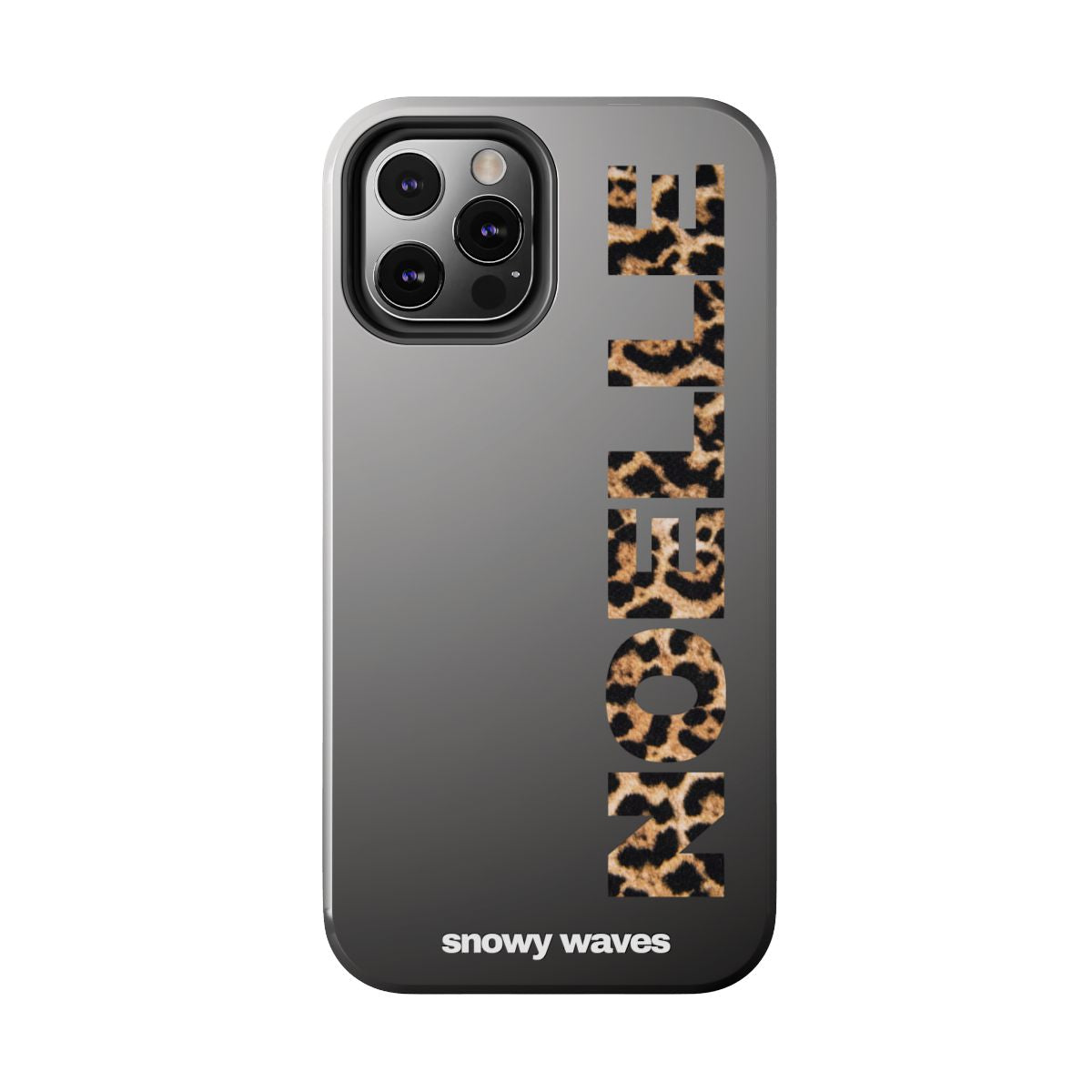Custom Leopard Name Phone Case