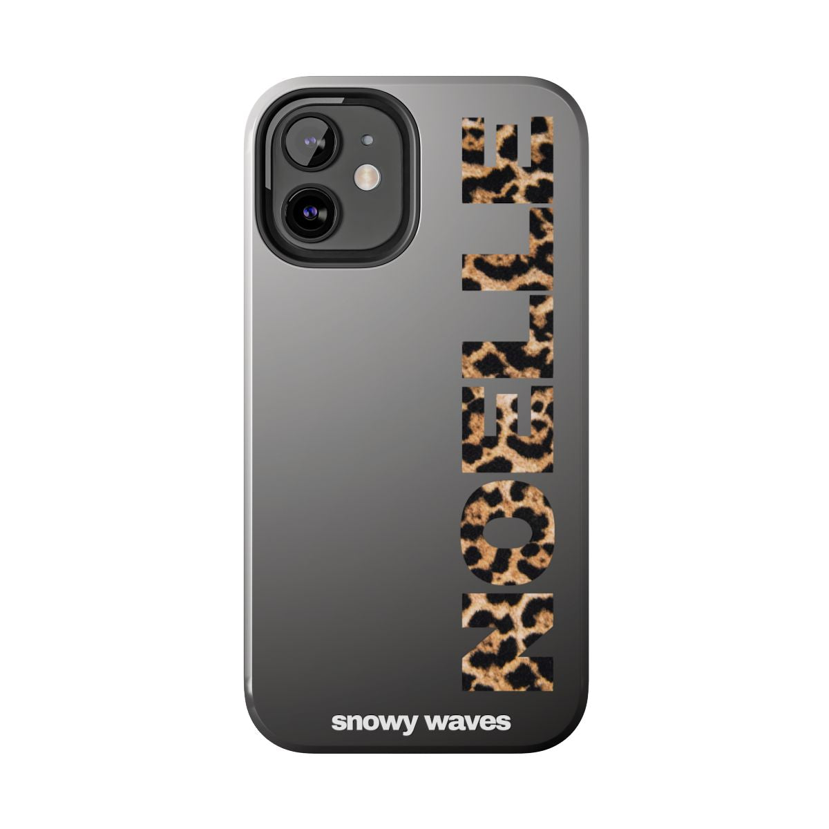 Custom Leopard Name Phone Case