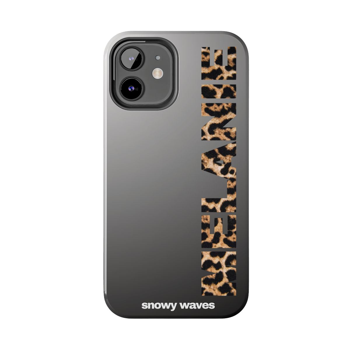 Custom Leopard Name Phone Case