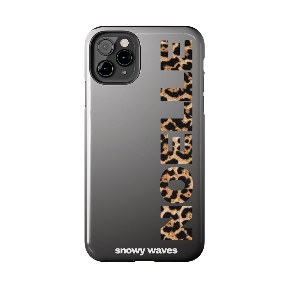 Custom Leopard Name Phone Case