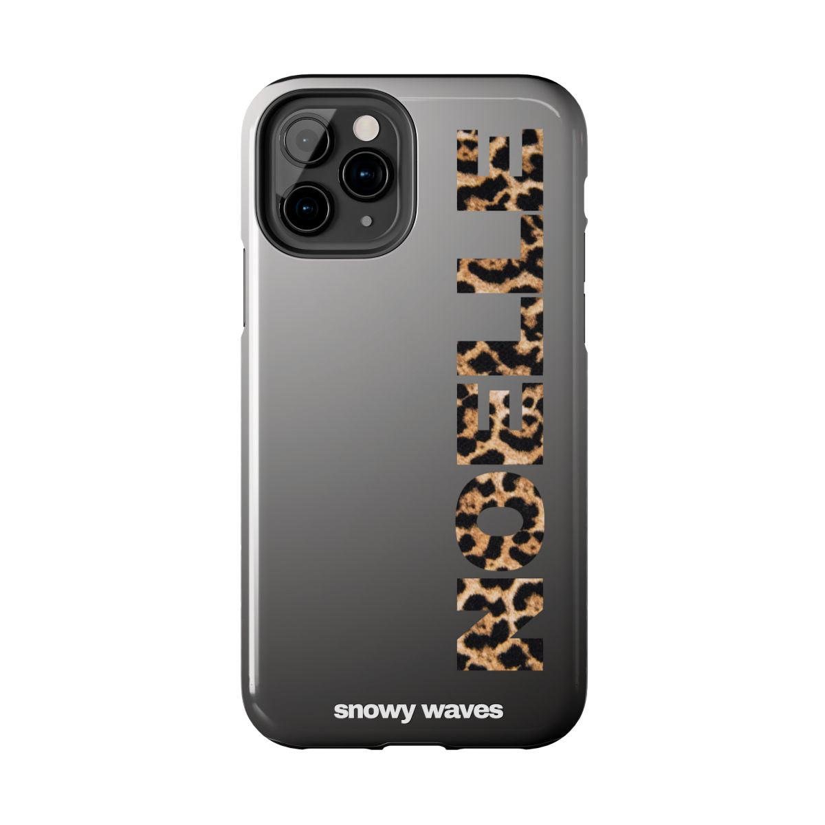 Custom Leopard Name Phone Case