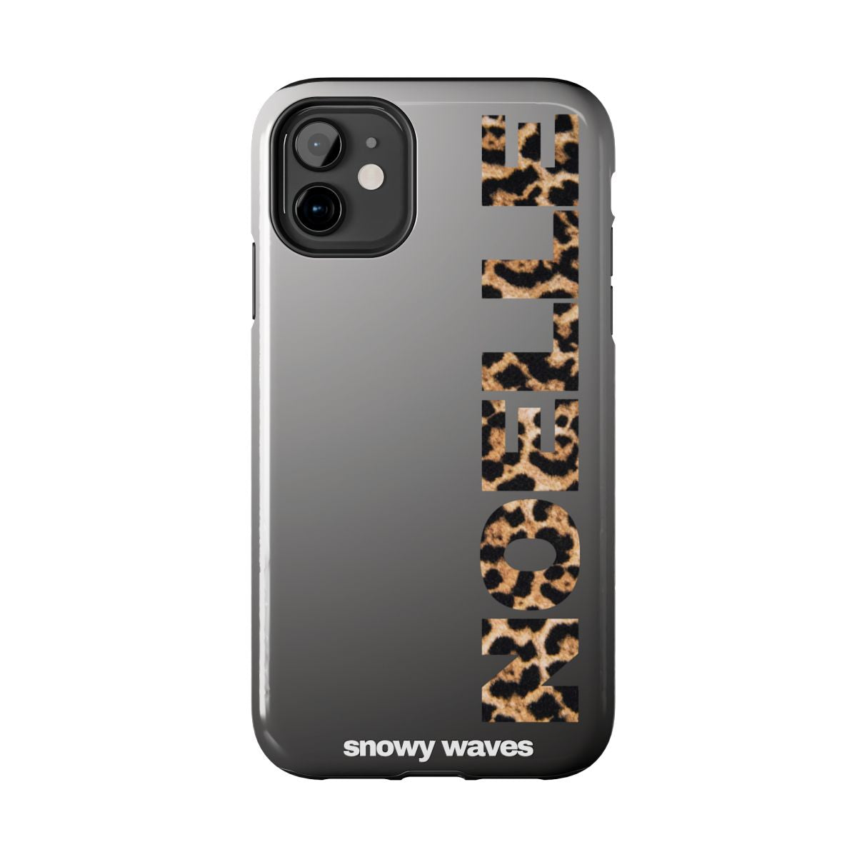 Custom Leopard Name Phone Case