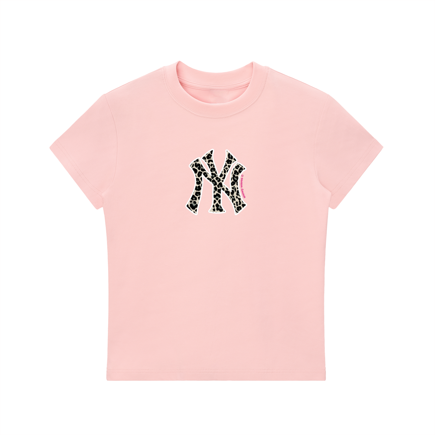 NY Leopard Baby Tee
