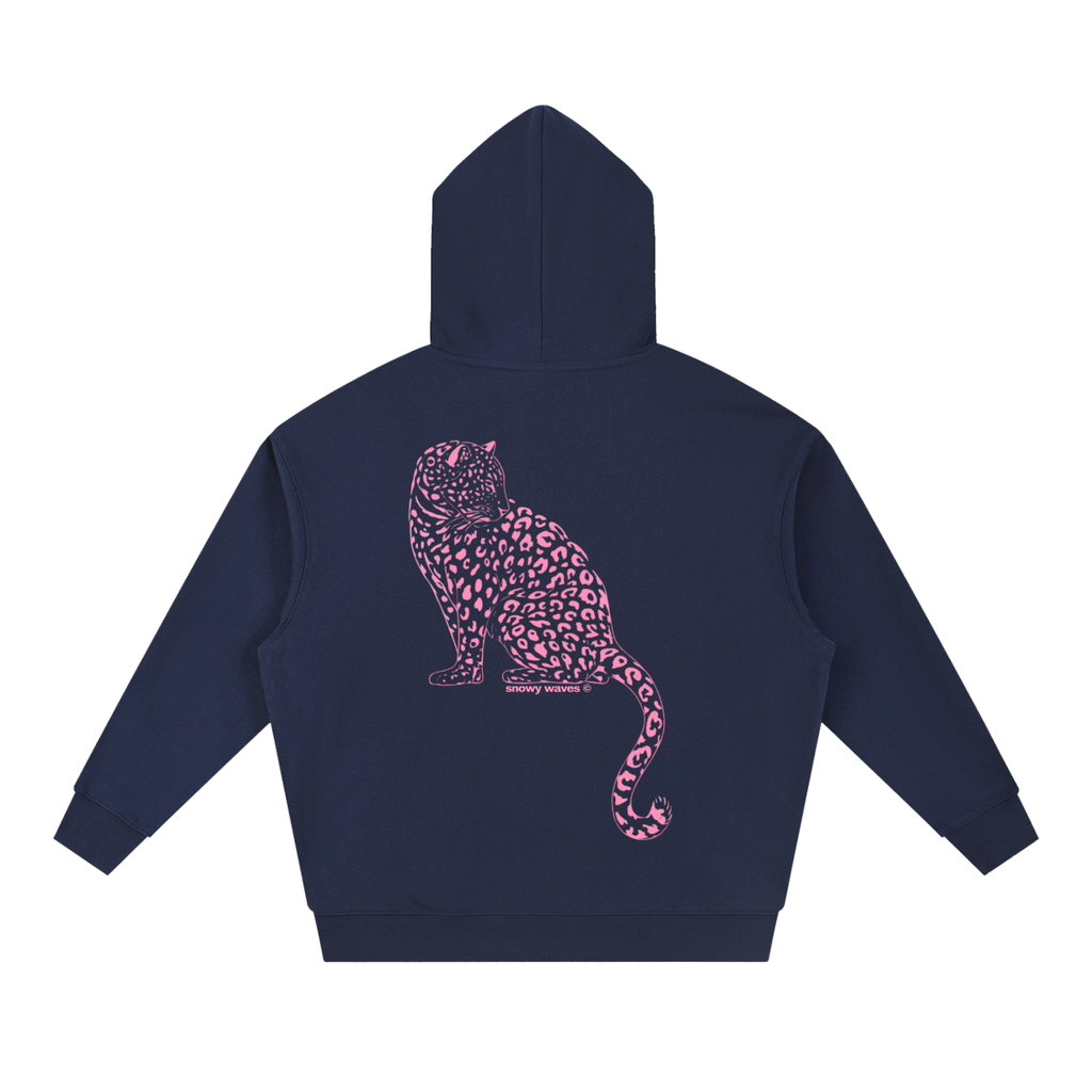 Pink Leopard Boxy Hoodie