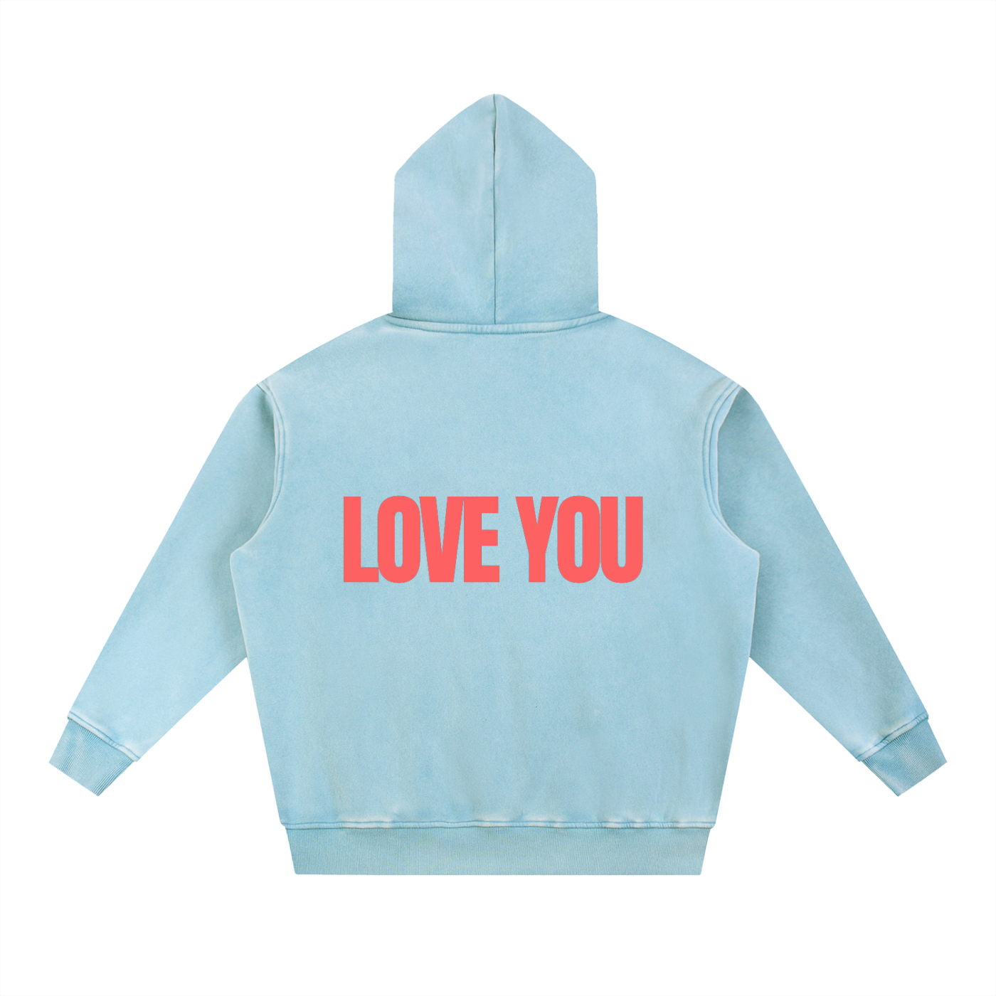 Snow Wash Fleece Oversize Hoodie