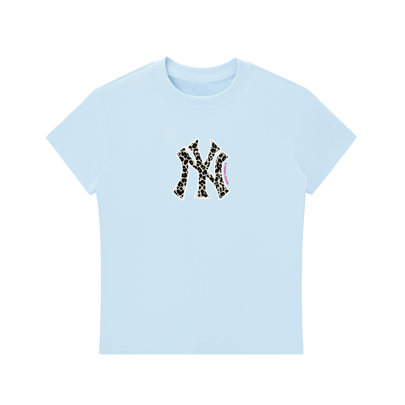 NY Leopard Baby Tee