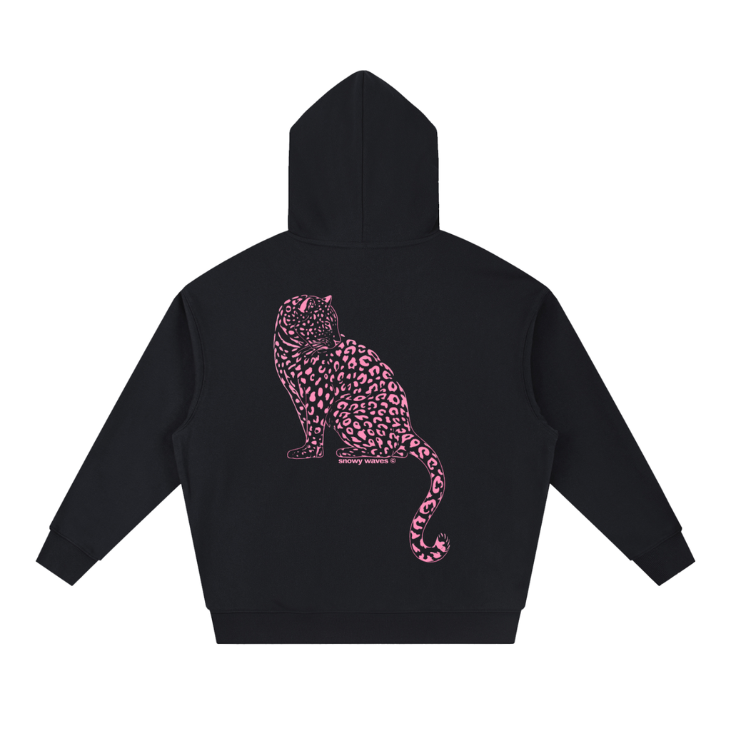 Pink Leopard Boxy Hoodie