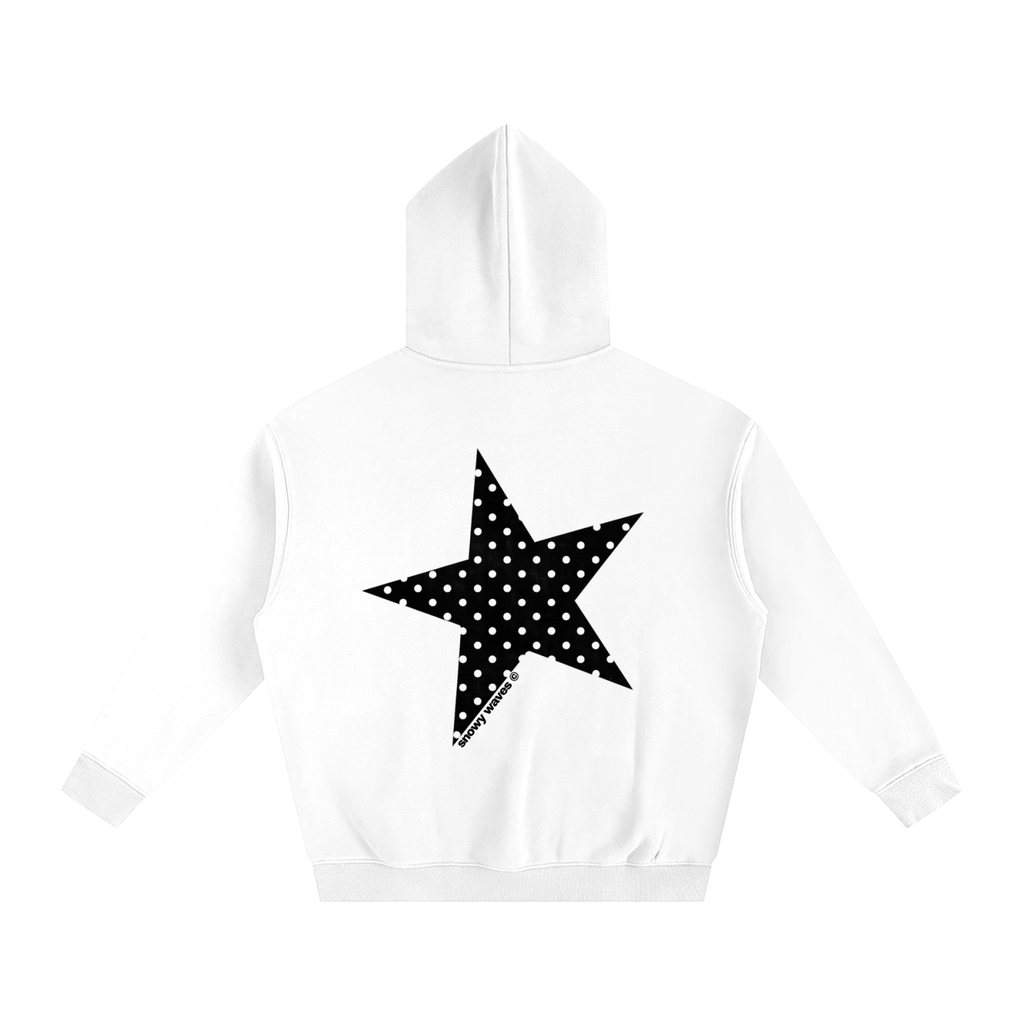 Black Polka Dot Oversize Hoodie